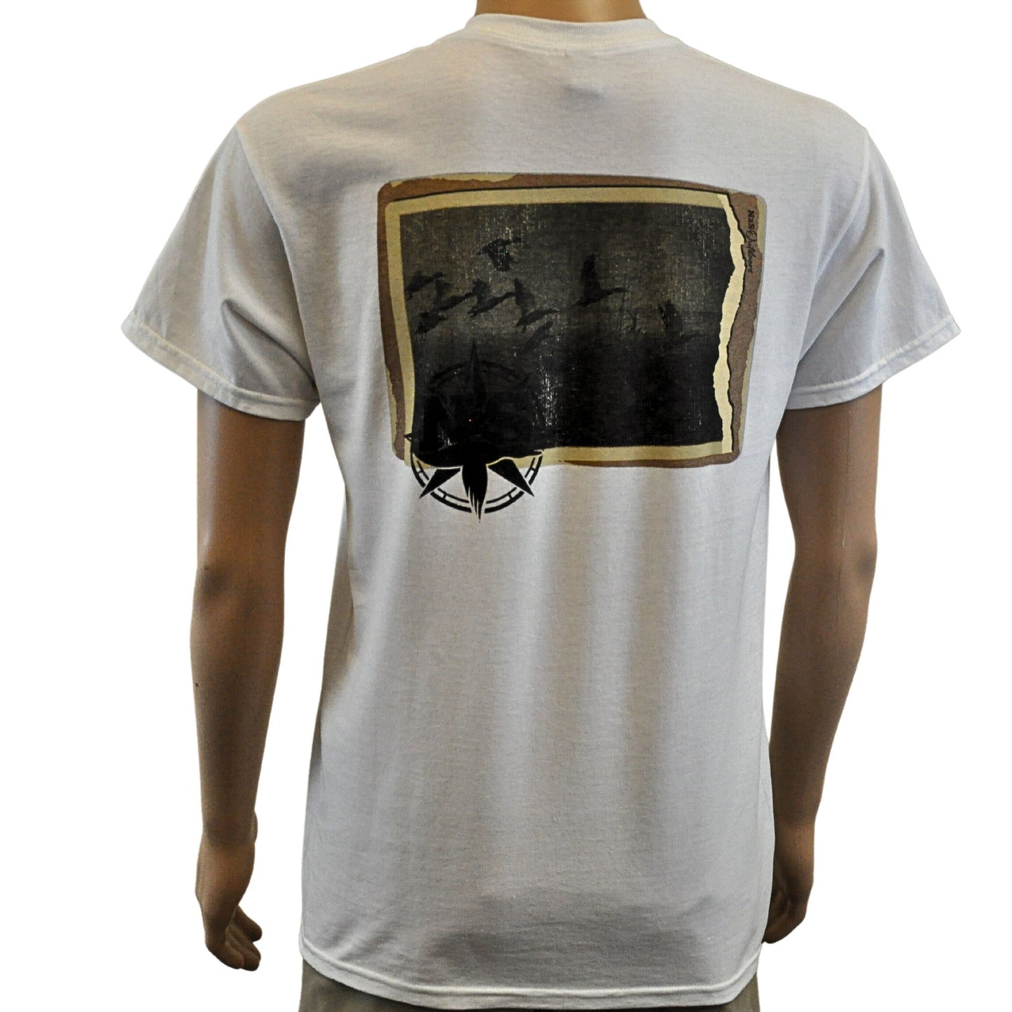N2S Duck Stamp White Short Sleeve
