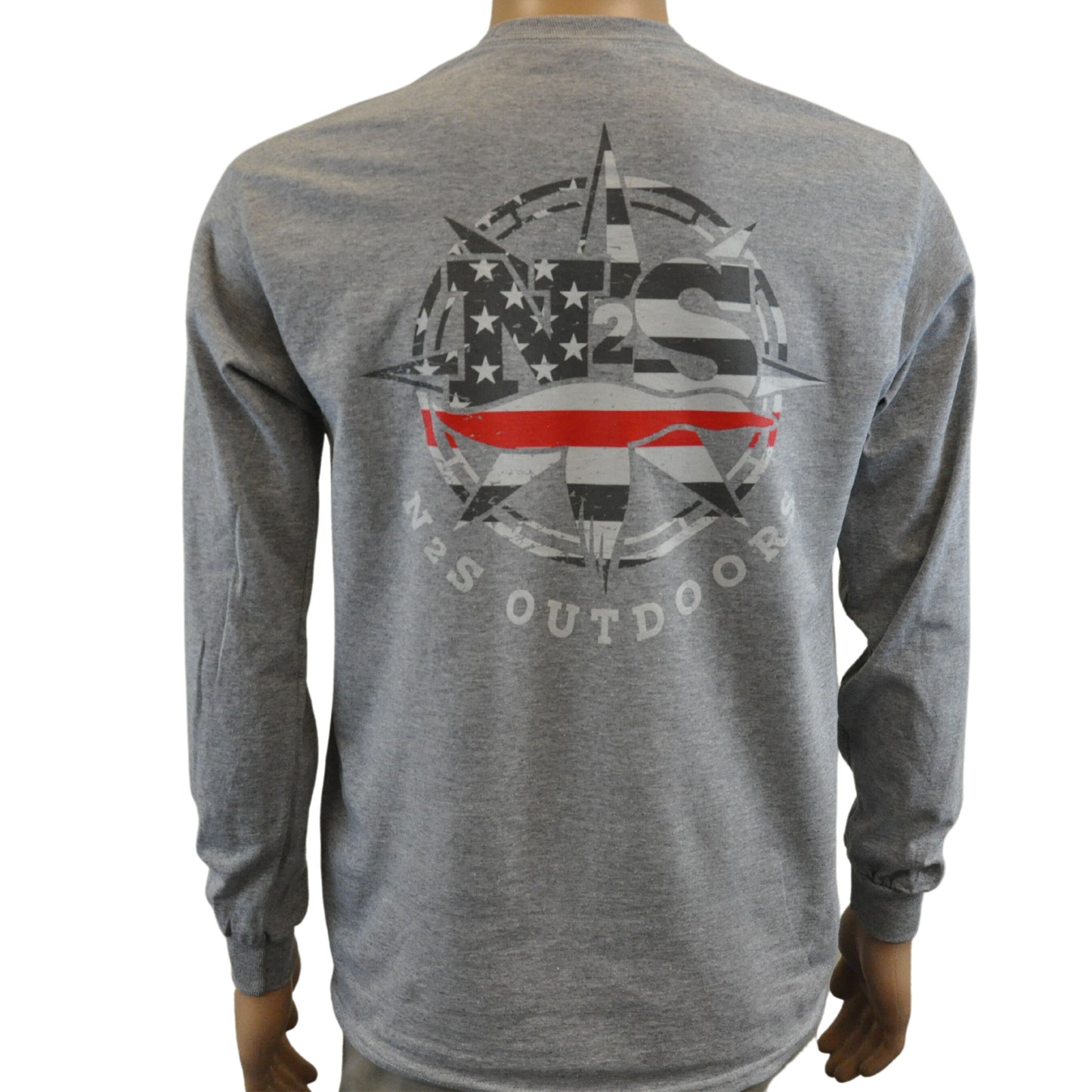 N2S Thin Red Line Long Sleeve T Shirt