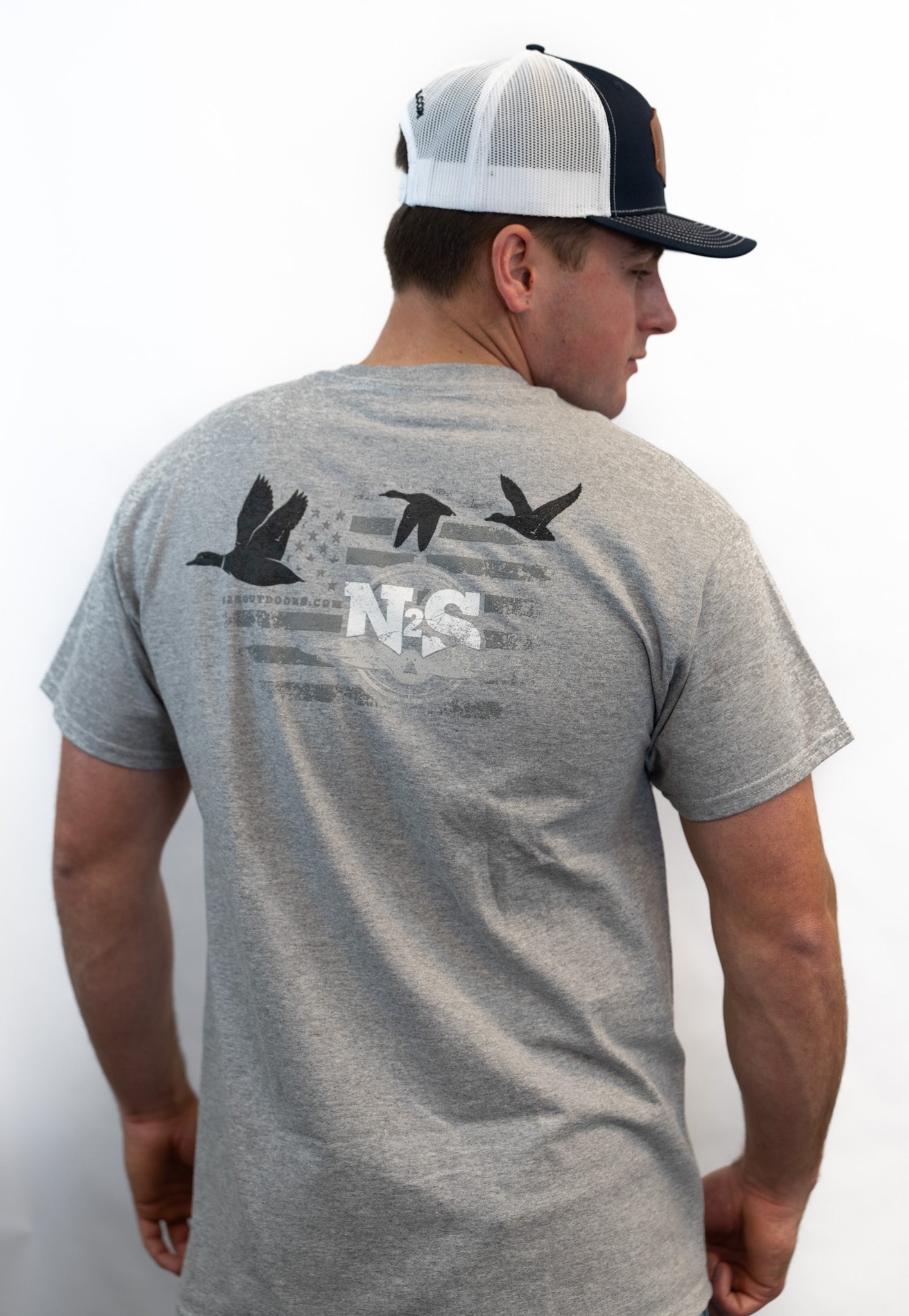 N2S Angry Duck American Flag SS Tee