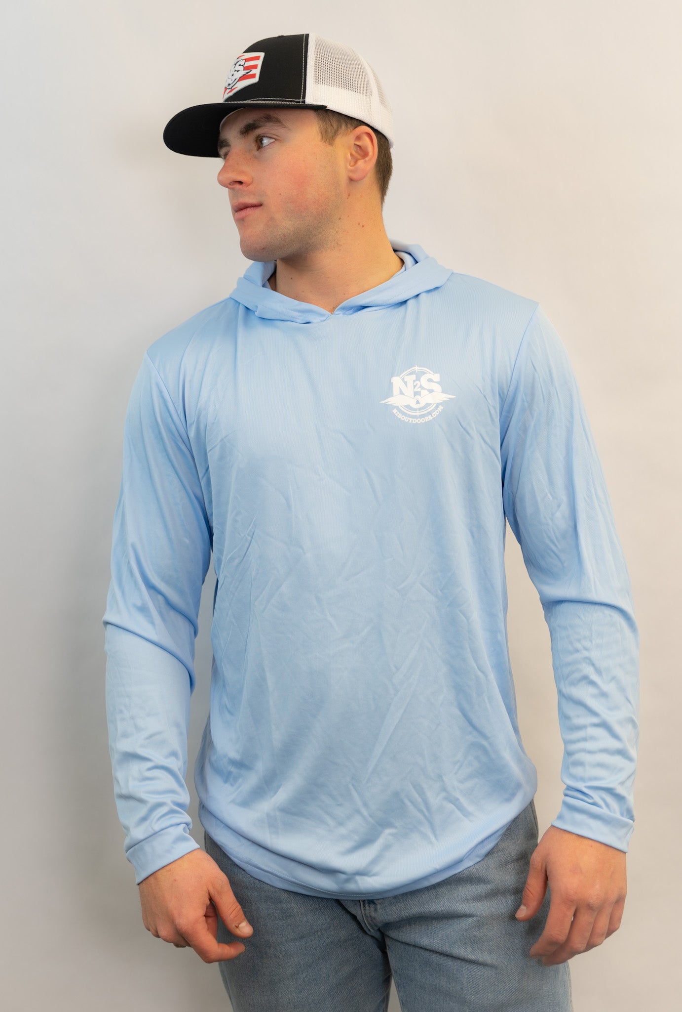 Baby Blue Pass It Down Performance Hoodie