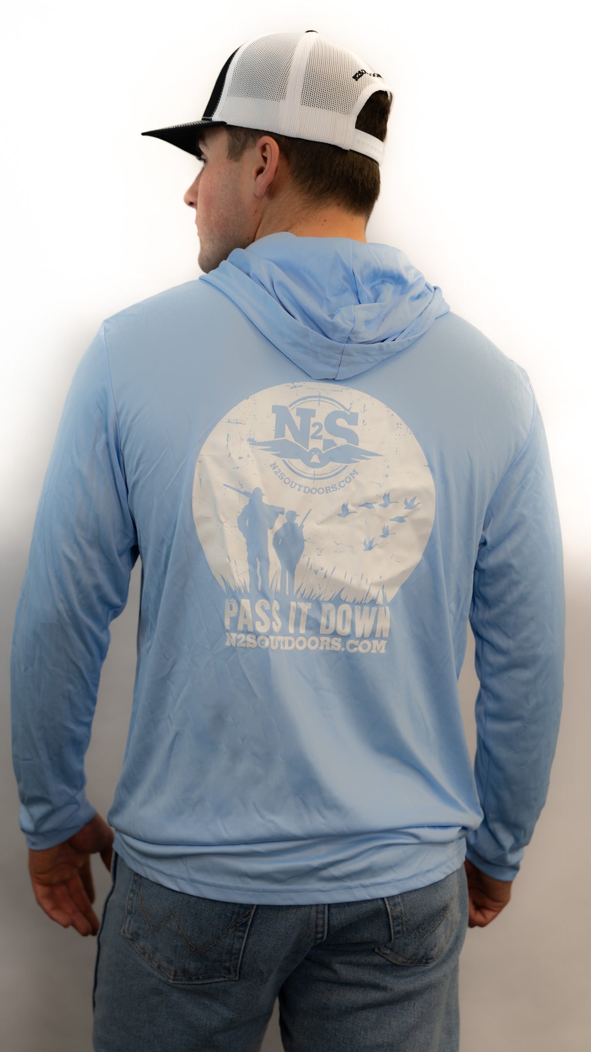Baby Blue Pass It Down Performance Hoodie