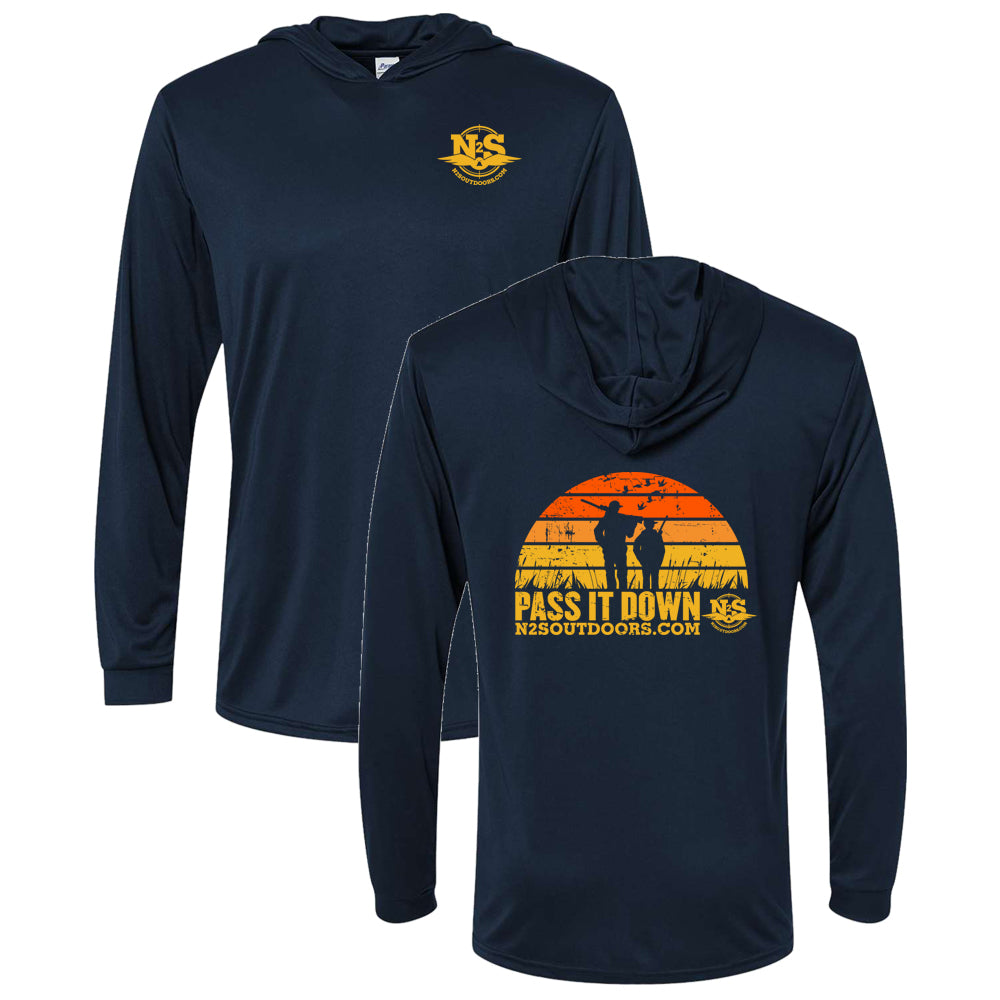 PASS IT DOWN Sunset Performance Hoodie