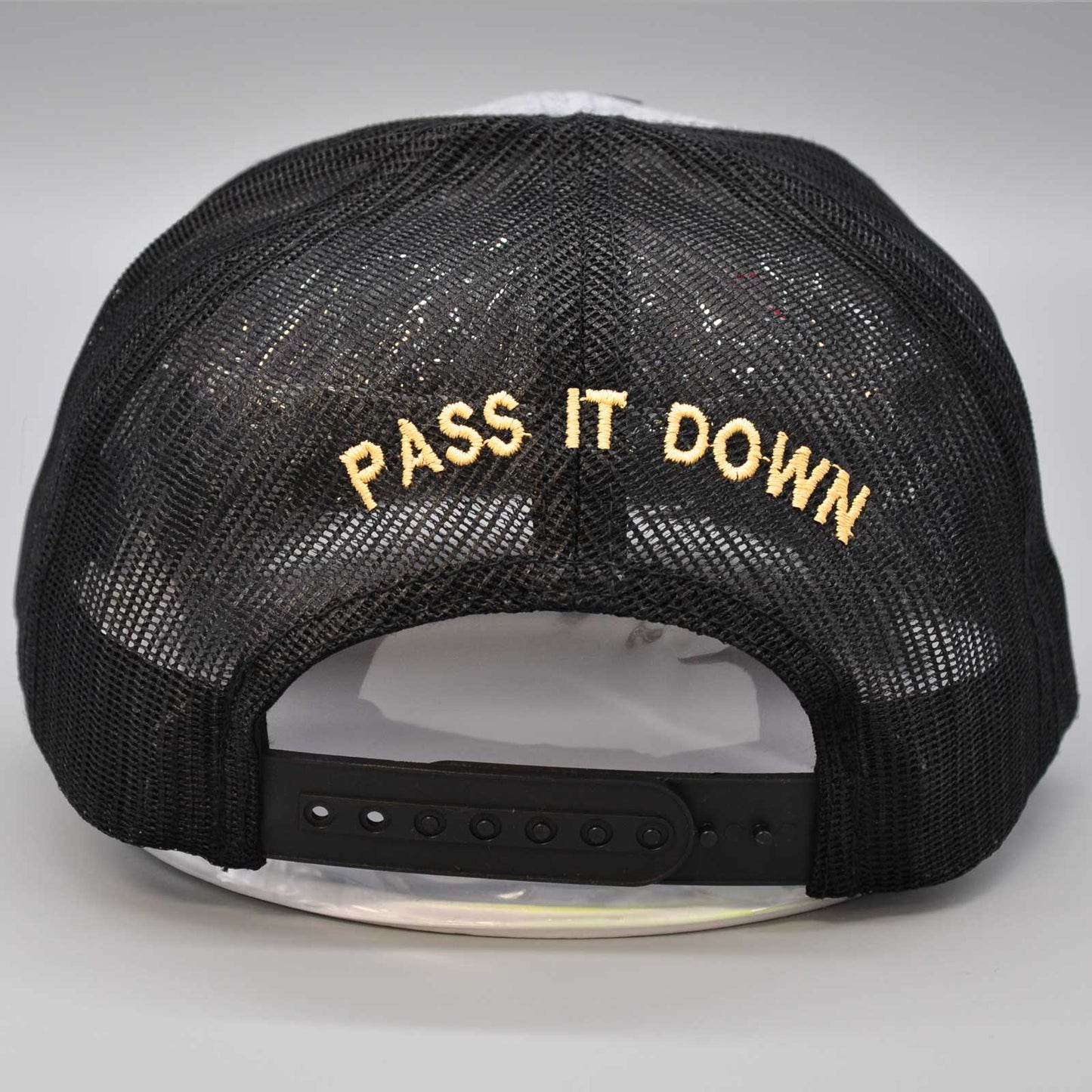 9 Line Grey/Black Leather Angry Duck Patch