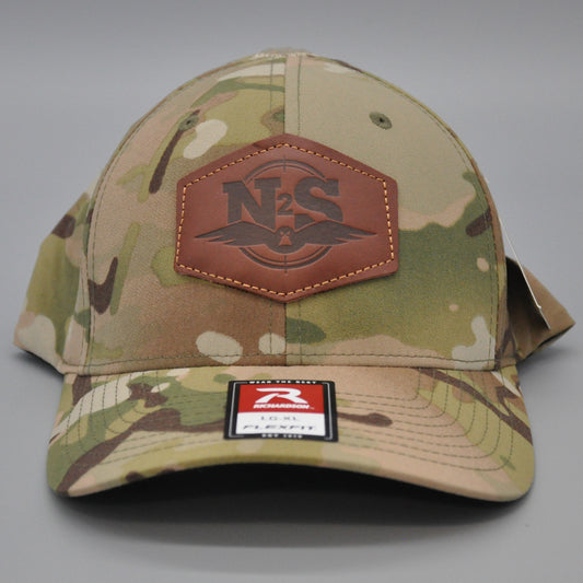 N2S Angry Duck Leather Patch Richardson R-Flex Multicam
