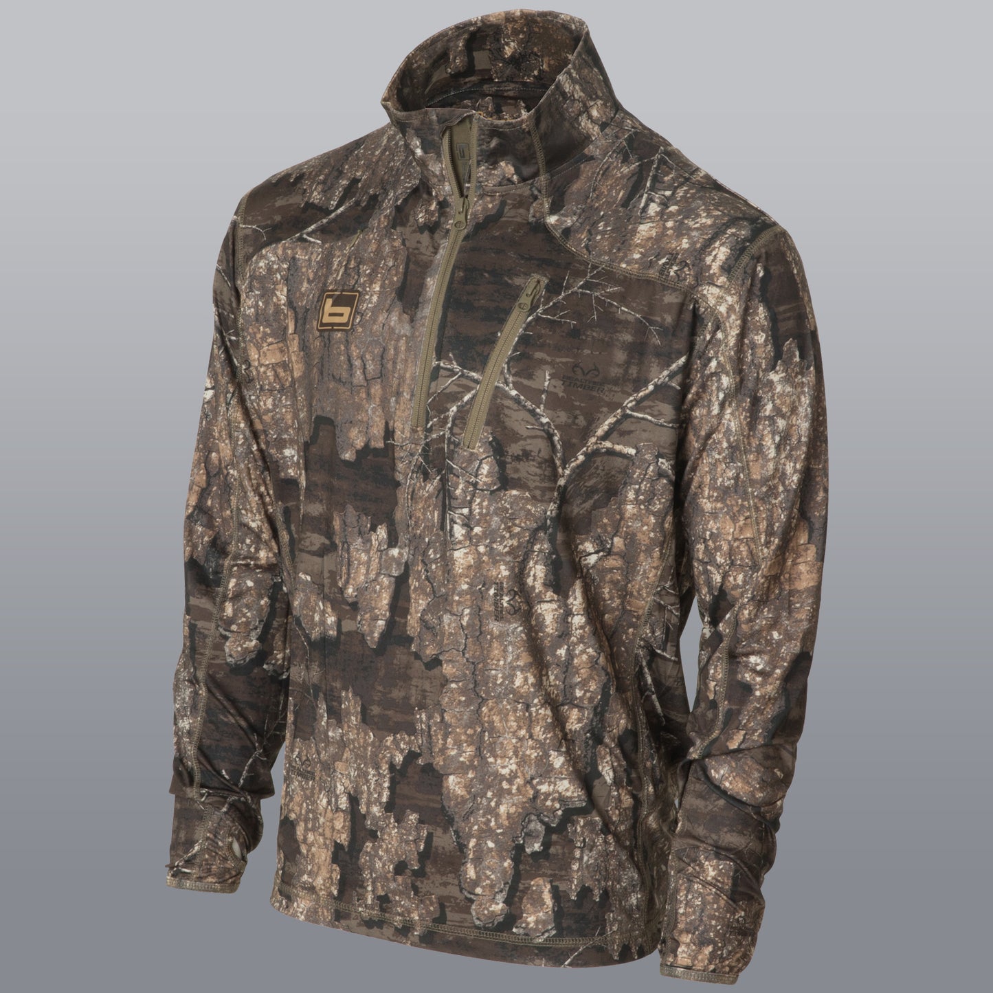 Banded Tec Stalker Quarter Zip Timber Pullover