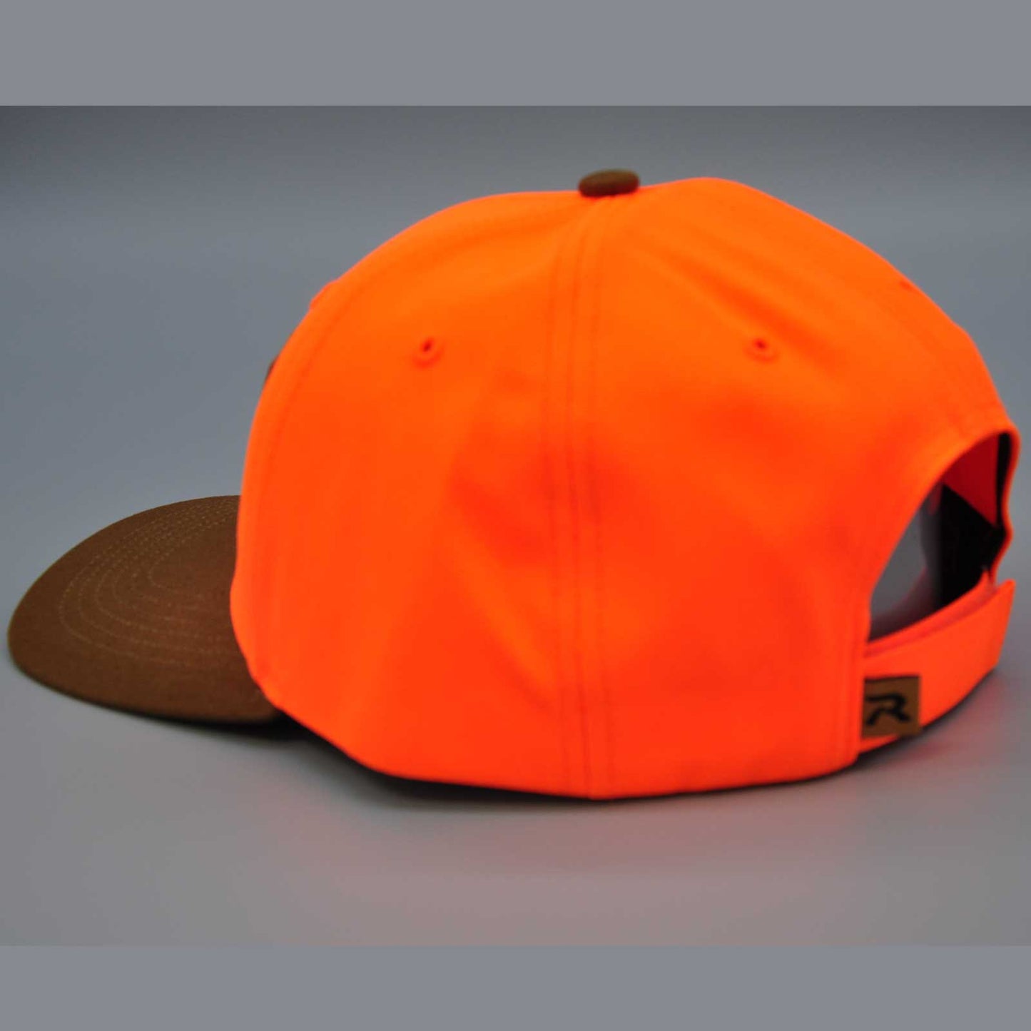 N2S Angry Duck Leather Patch Richardson 884 Blaze Orange / Duck Cloth Visor