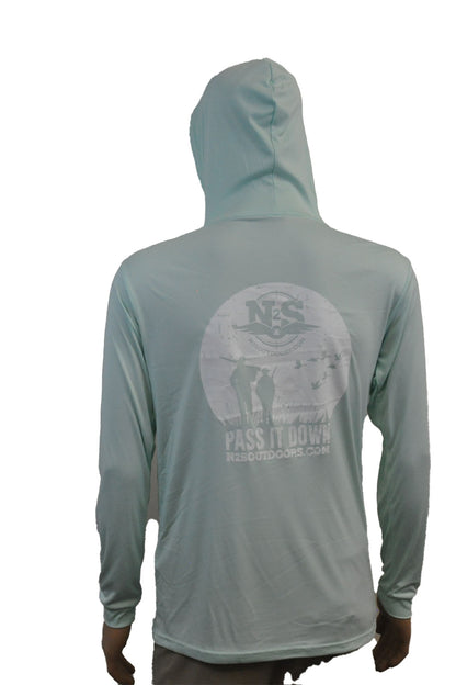 Mint Green PASS IT DOWN Performance Hoodie