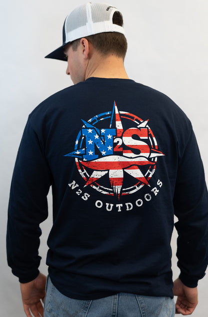 N2S Flying Duck All American Compass Long Sleeve