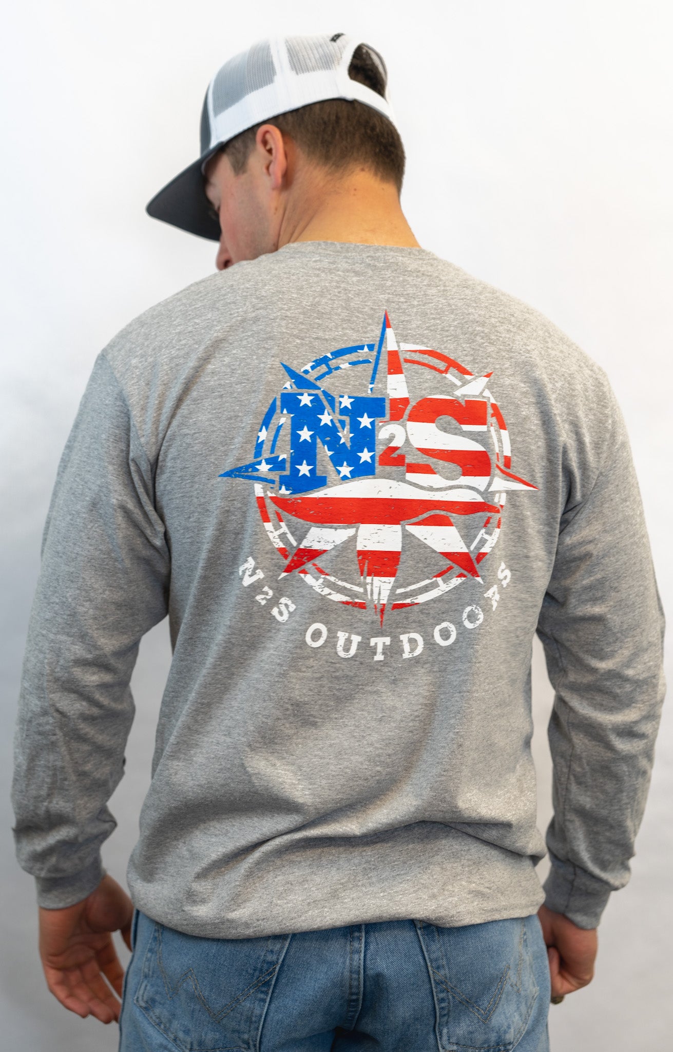 N2S Patriotic Logo LS Tee