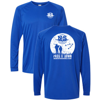 PASS IT DOWN Long Sleeve Performance shirt